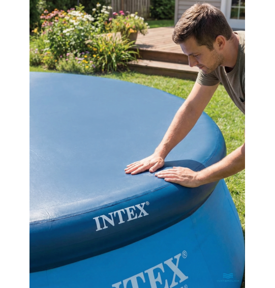 Тент для бассейнов с надувным бортом Intex 28026 "Easy Set", 396см