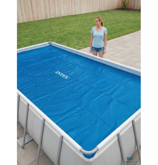 Тент-покрывало Intex 28028, с обогревающим эффектом для прямоугольного бассейна, 400х200см