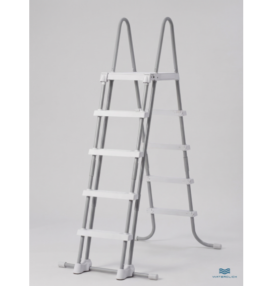 Лестница для бассейнов INTEX 28076, высота -122 см, с площадкой и съёмными ступенями