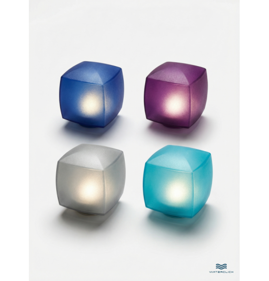 Плавающая подсветка Куб, Intex 28694, 23х23х22см