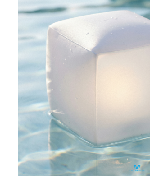 Плавающая подсветка Куб, Intex 28694, 23х23х22см