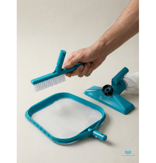 Набор для чистки бассейна Intex 29056, сачок, щетка и насадка-пылесос