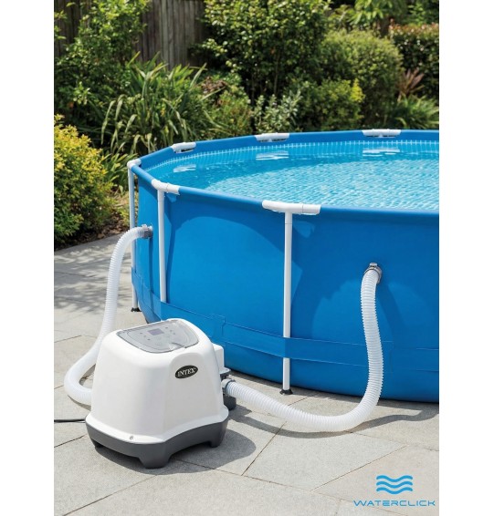 Хлоргенератор для бассейна Intex 26664 (система морской воды), объем до 17413л, выработка хлора - 4 г/ч