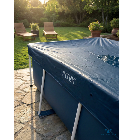 Тент (покрывало) Intex 28039 на прямоугольный каркасный бассейн, размер - 450х220см