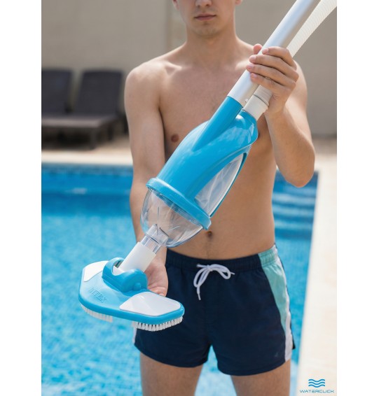 Набор для очистки бассейнов с выдвижной рукояткой (279см), Intex 28003 "Krystal Clear Pool Basics"