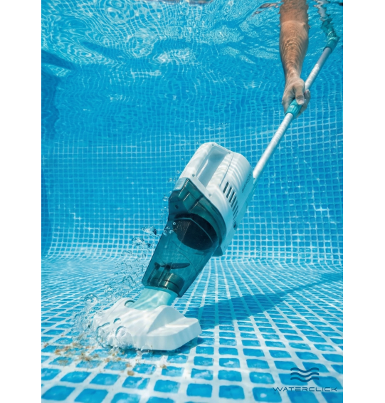 Вакуумный пылесос для чистки бассейна аккумуляторный Intex 28628 ZR200, с ручкой 2.8м